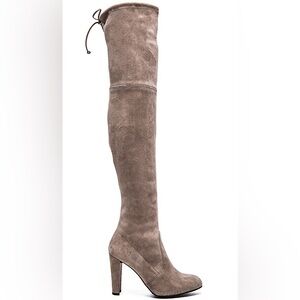Stuart Weitzman highland boots taupe